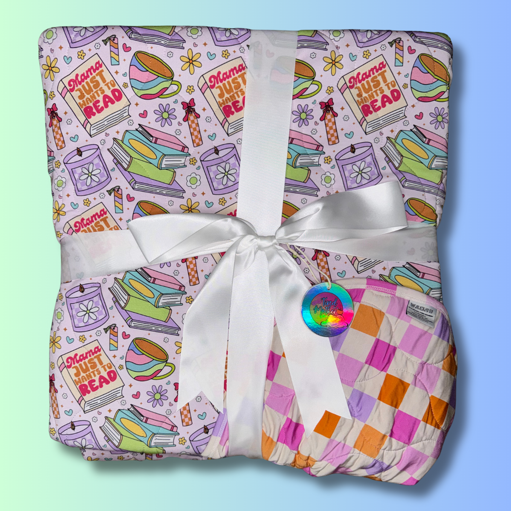 Chapters and Chill - 60x85 Bamboo Double Quilted Blanket